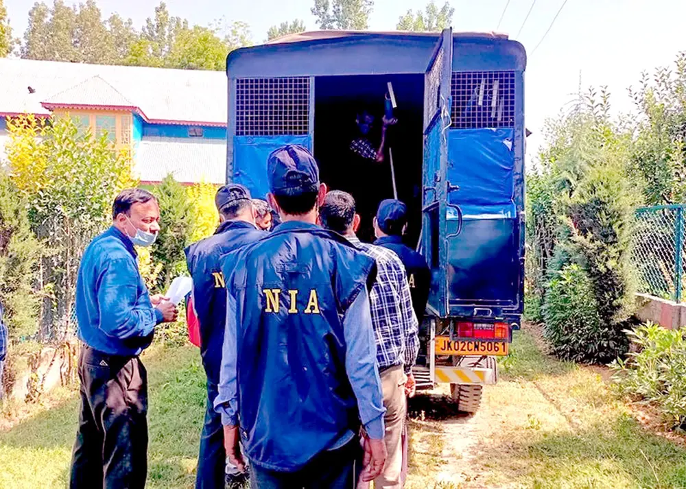 Terror conspiracy case: NIA raids 22 locations in five states and Jammu and Kashmir.